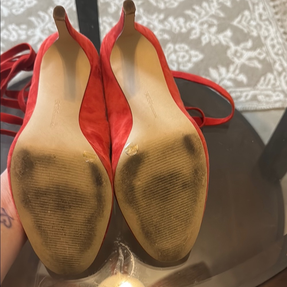 Elegant Burnt Orange Women's Shoes - Picture 6 of 9